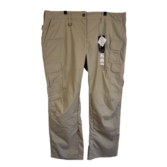 5.11 Tactical Womens 18 Long ABR Pro Pants Tan NWT - Picture 1 of 6